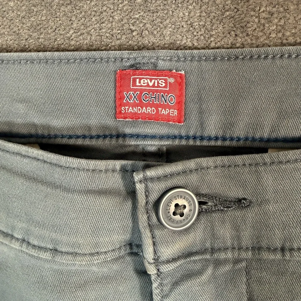 Levi's XX Chino Standard Taper Pants Men's Size 36x29 Gray Medium Wash